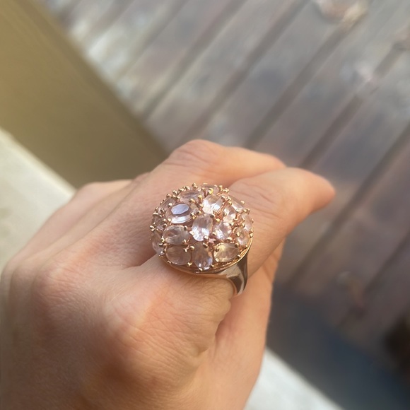 Jewelry - Rose gold Pink Stone Ring